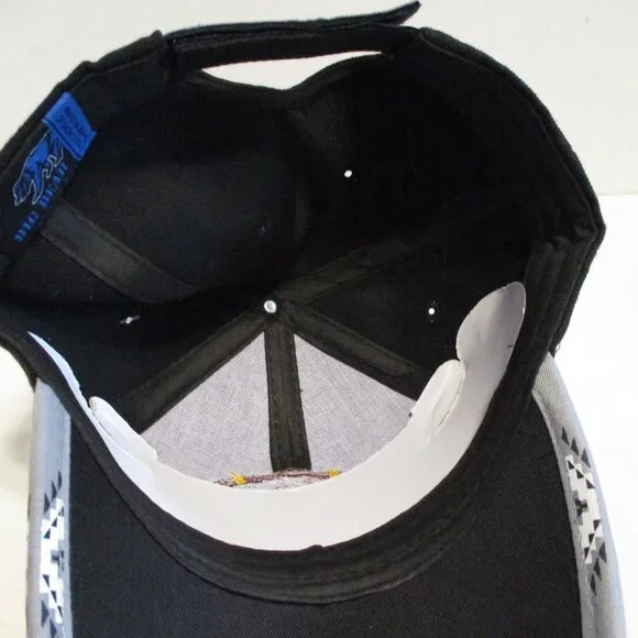 Eagle Feathers NEW Vintage 1997 Big Bear Black White Embroidered Snapback Hat - Picture 10 of 10